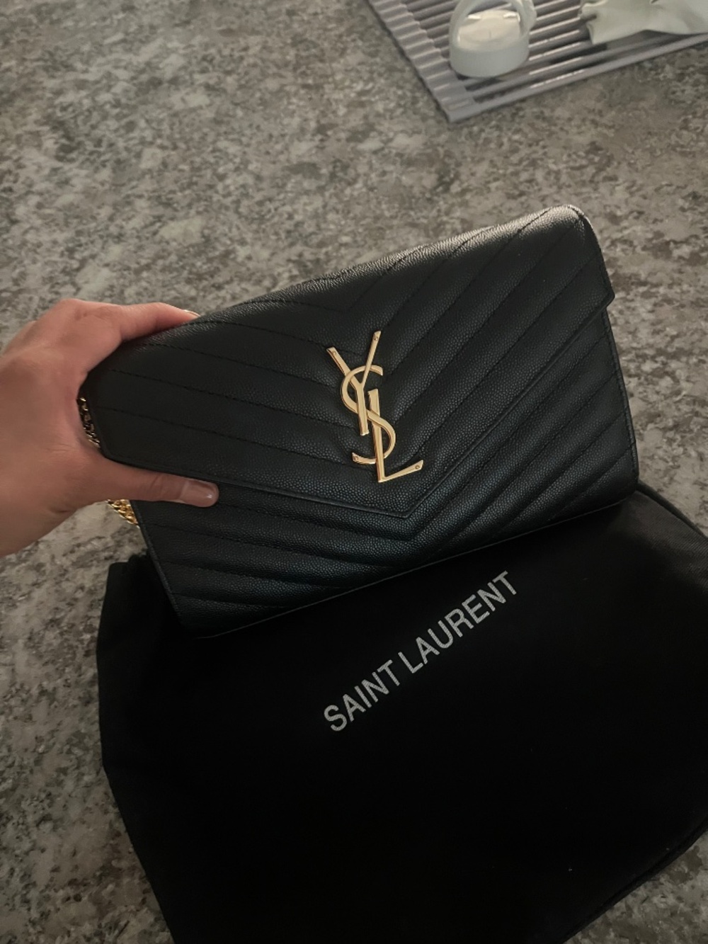 YSL BLACK CROSSBODY BAG - Picture 4 of 12